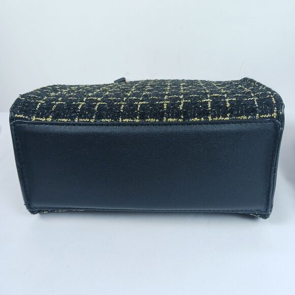 Badgley Mischka The Tara Tweed Satchel Square Handbag New - Picture 5 of 13